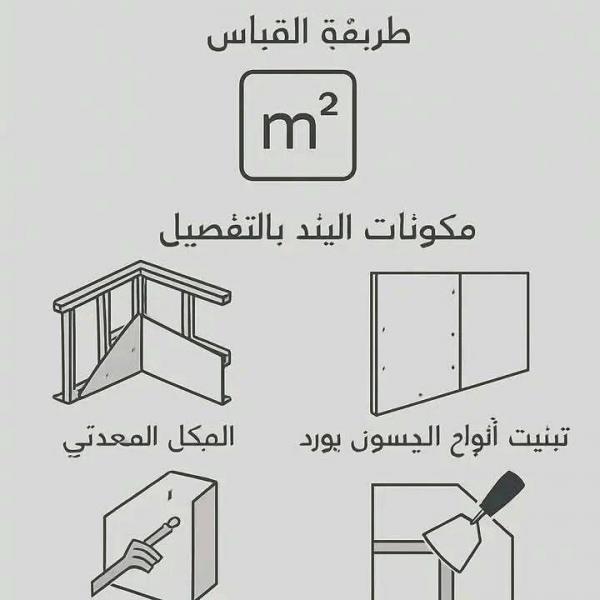 طريقة  تركيب الجبسون بورد 