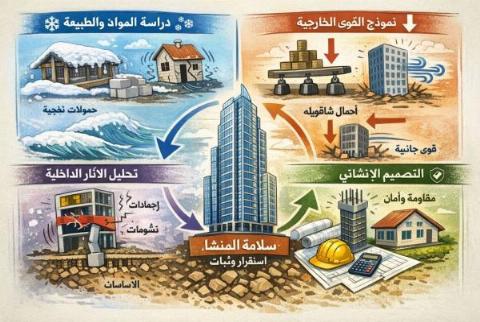  رحلة القوى الخفية داخل المباني بقلم المهندس  أحمد صبحي اللحام