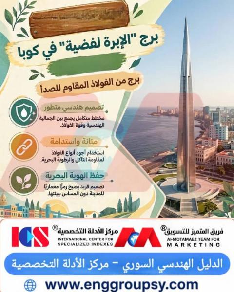 كيف يجسد برج الإبرة الفضية في كوبا روعة الهندسة الحديثة باستخدام الفولاذ المقاوم للصدأ؟