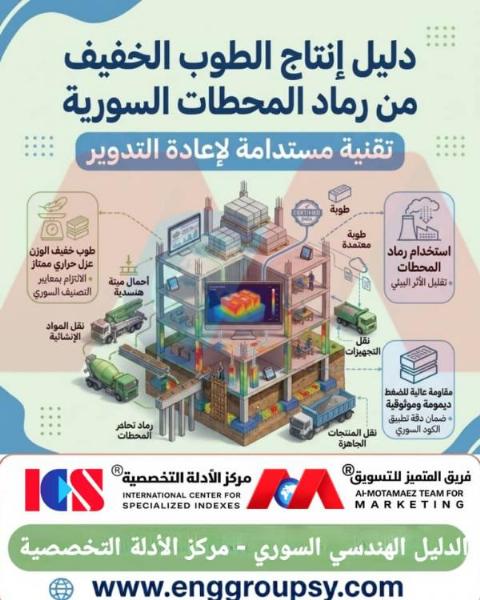 كيف يساهم إنتاج الطوب الخفيف من رماد المحطات الحرارية في سوريا في تحقيق الاستدامة وتقديم حلول بناء بيئية متكاملة؟
